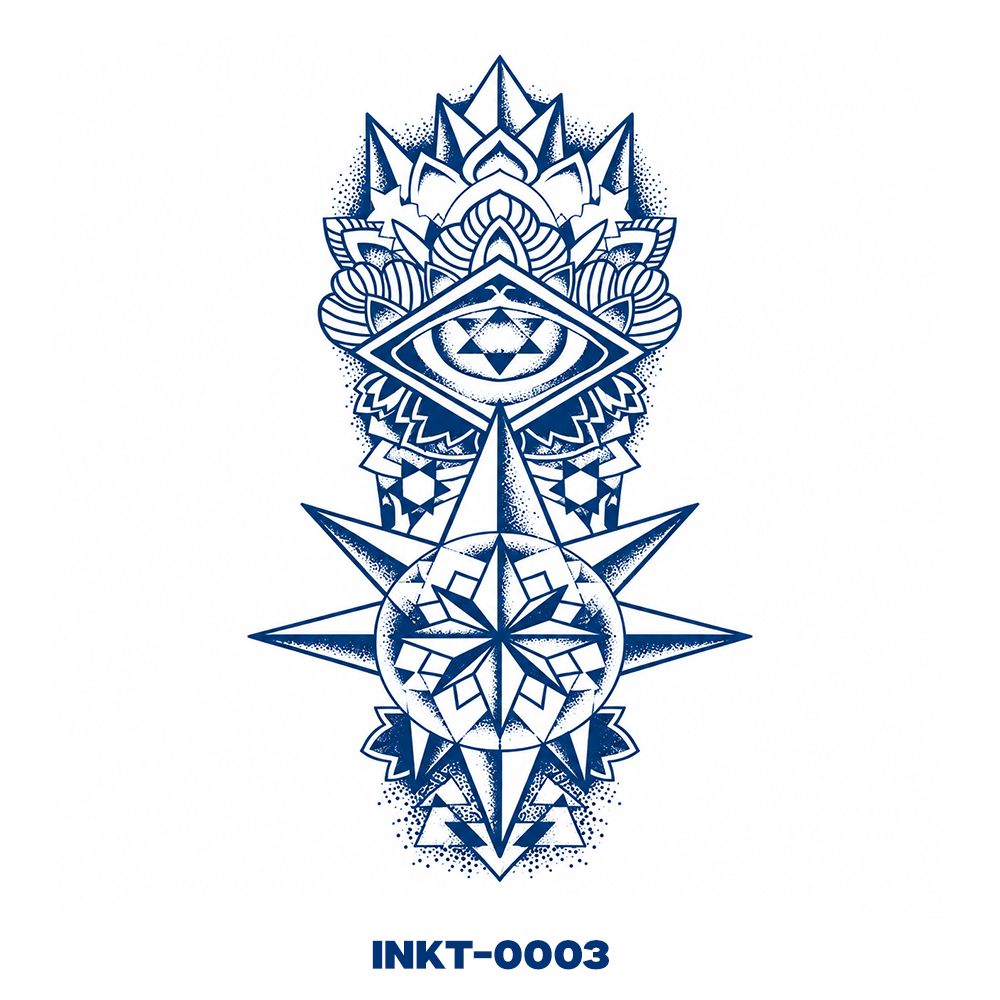 INKT-0003 Compass Mandala