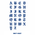 INKT-0027 Old English Knuckle Letter Set